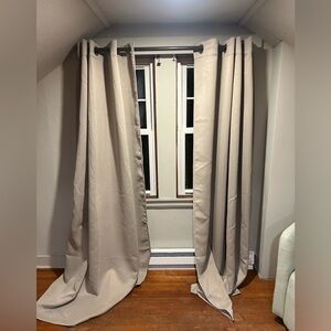 SunZero Blackout Beige Curtain panels